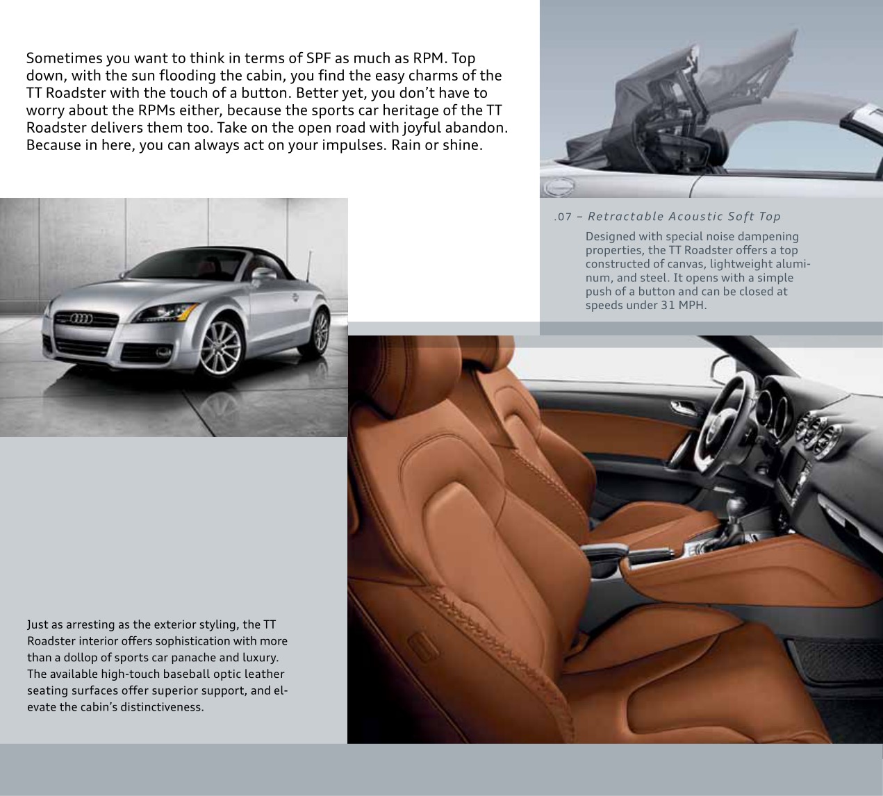 2012 Audi TT Brochure Page 7